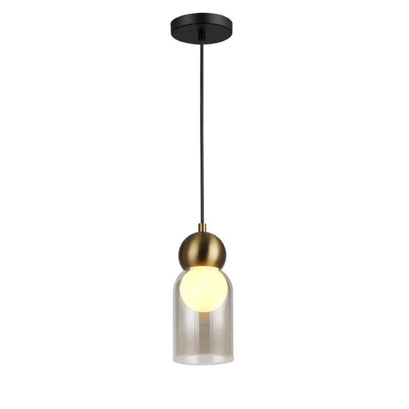 Φωτιστικό Οροφής Μονόφωτο Aca Juliette LT1522PCB Cognac/Brass
