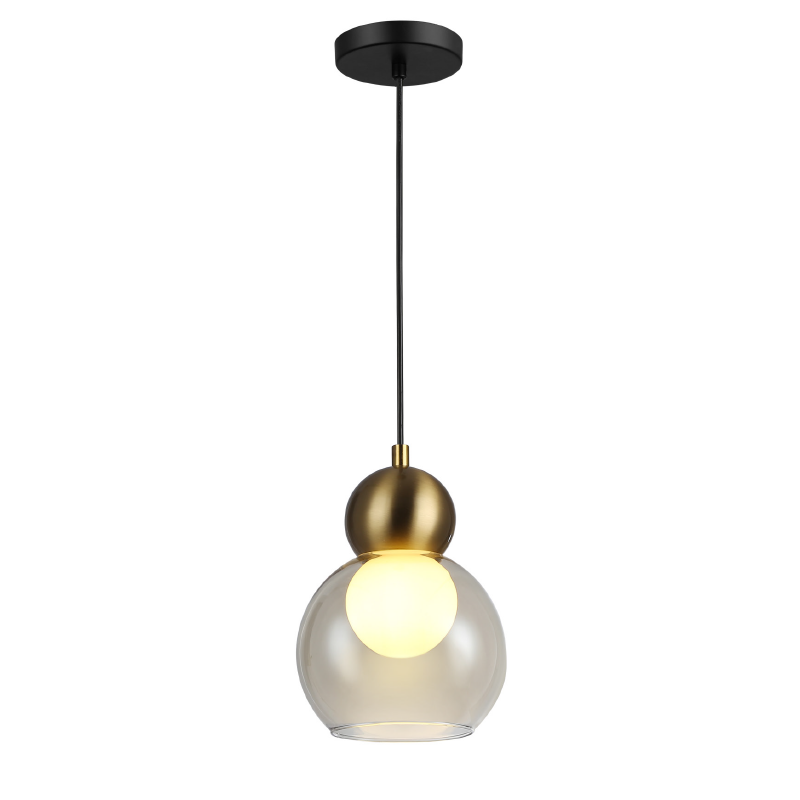 Φωτιστικό Οροφής Μονόφωτο Aca Juliette LT1520PCB Cognac/Brass