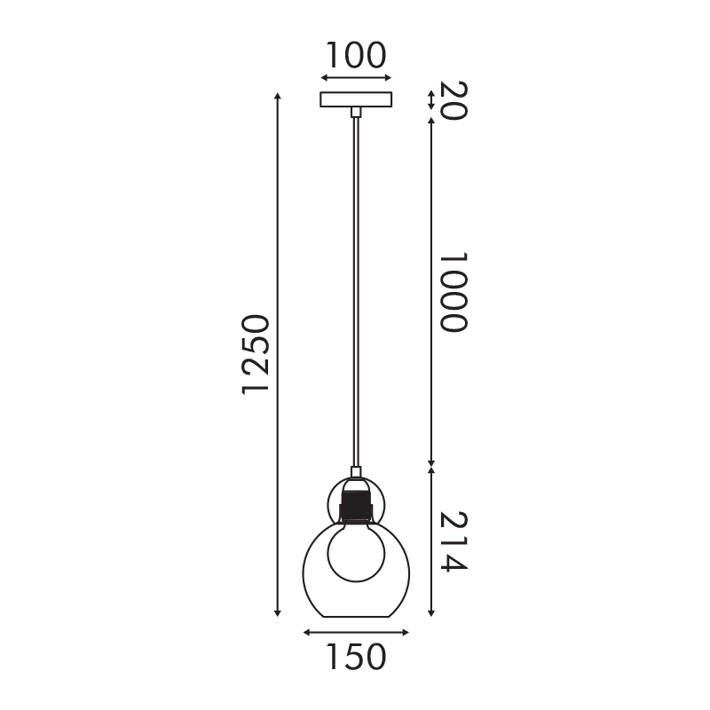 Φωτιστικό Οροφής Μονόφωτο Aca Juliette Lt1520Pcb Cognac Brass Φωτιστικά Κρεμαστά Spitishop