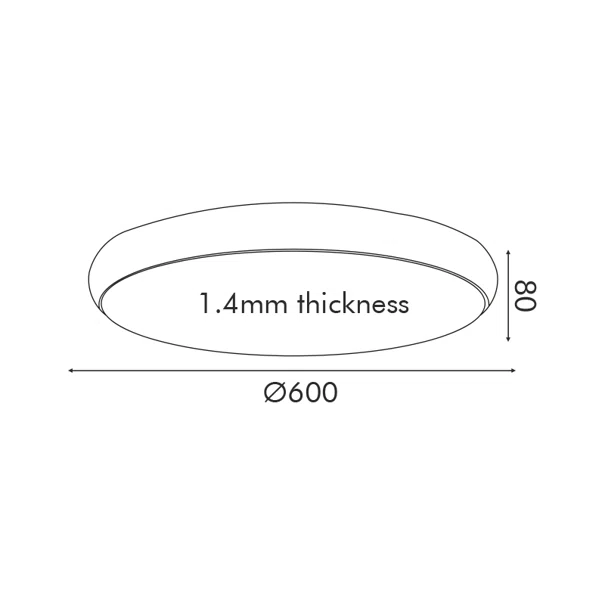 Φωτιστικό Πλαφονιέρα LED 3 CCT Aca Kallista HM27LEDC60BKCCT Matt Black/Sandblast
