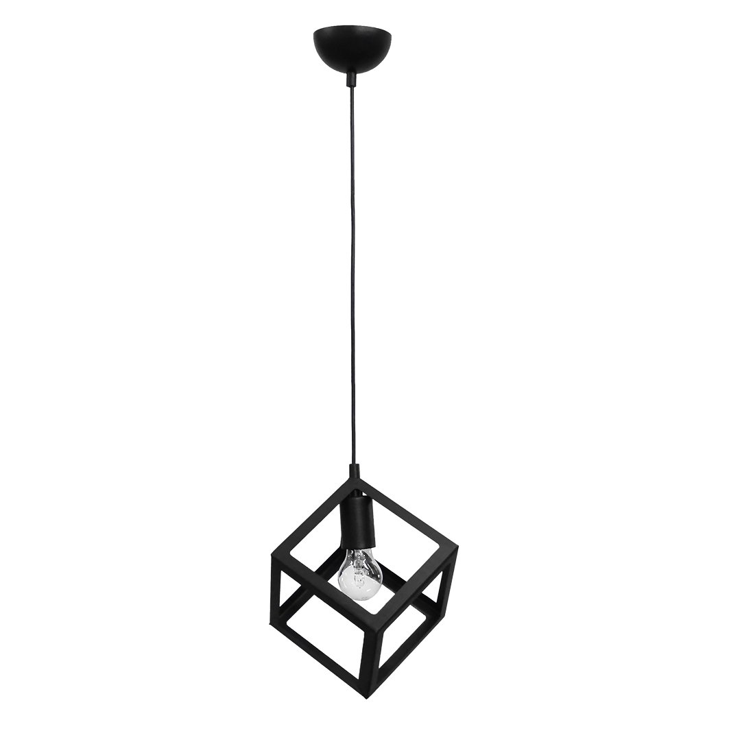 Φωτιστικό Οροφής Μονόφωτο Heronia Kyvos 35-0102 Black Plastic