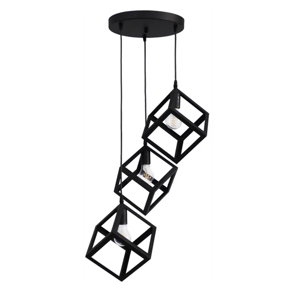 Φωτιστικό Οροφής Τρίφωτο Heronia Kyvos 35-0104 Black Plastic
