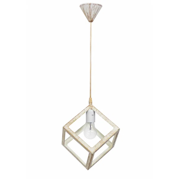 Φωτιστικό Οροφής Μονόφωτο Heronia Kyvos 35-0109 White/Bronze Plastic