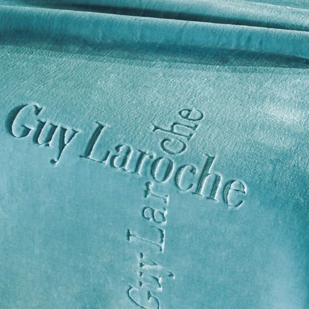 Κουβέρτα Βελουτέ Μονή (160x220) Guy Laroche Logo Petrol