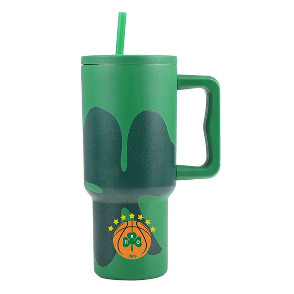Κούπα Θερμός Με Λαβή & Καλαμάκι 900ml Estia Panathinaikos B.C. 01-35983