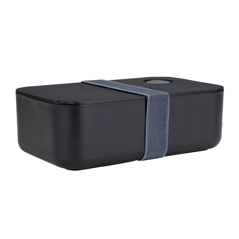 Φαγητοδοχείο Με Χωρίσματα 1lt (19x11.5x6.5) Homely Midnight Black 01-35266