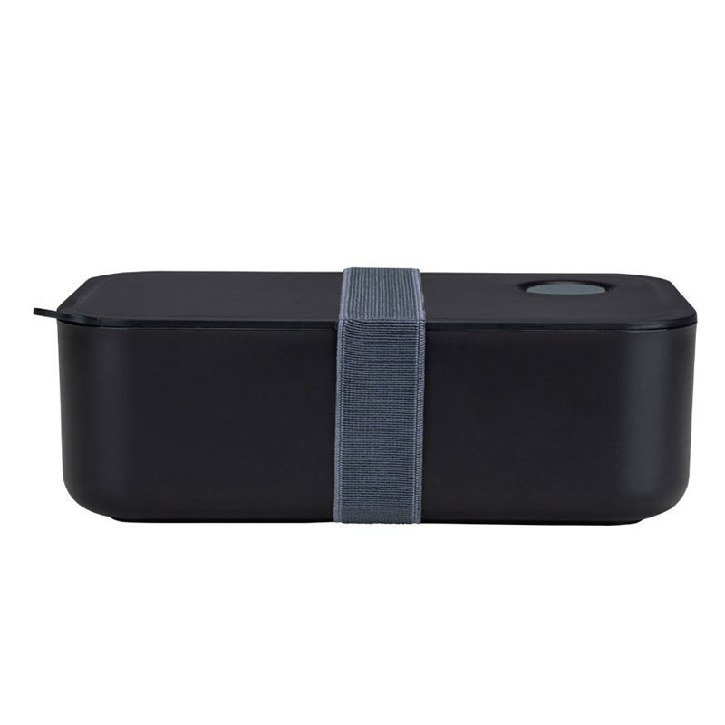 Φαγητοδοχείο Με Χωρίσματα 1lt (19x11.5x6.5) Homely Midnight Black 01-35266