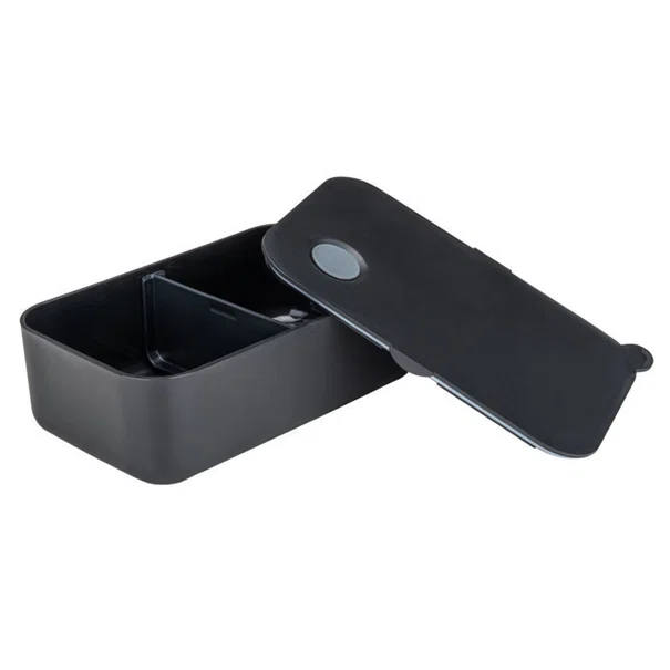 Φαγητοδοχείο Με Χωρίσματα 1lt (19x11.5x6.5) Homely Midnight Black 01-35266