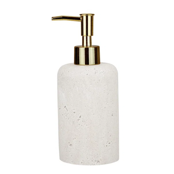 Dispenser Μπάνιου 350ml (Φ7.5x17) Estia Travertine 02-34054