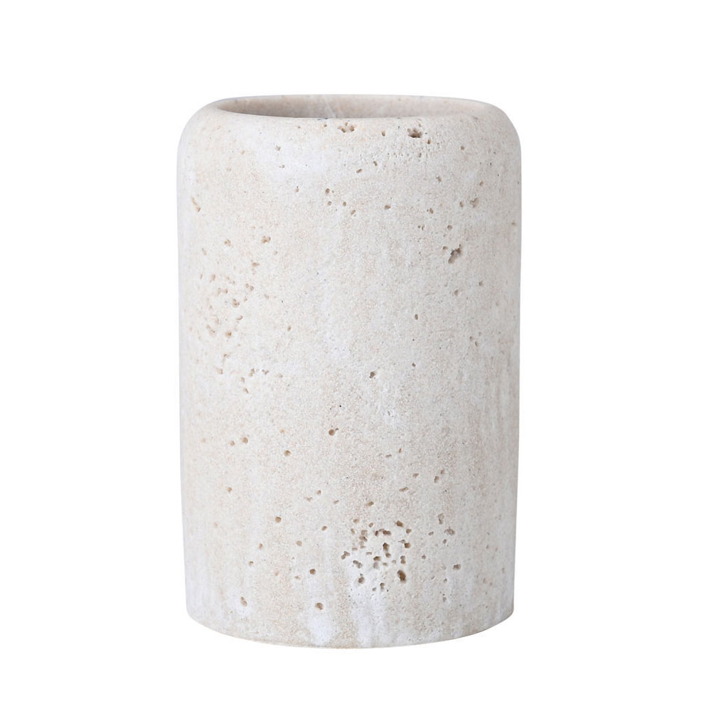 Ποτηροθήκη Μπάνιου (Φ7.7x11.5) Estia Travertine 02-34047