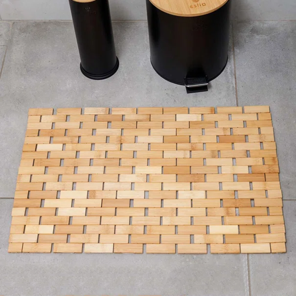 Ξύλινο Πατάκι Μπάνιου (38x60) Estia Bamboo 02-27568