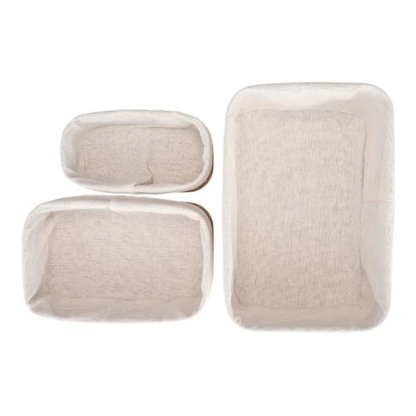 Καλάθια Αποθήκευσης (Σετ 3τμχ) Estia Bamboo Essentials 02-34580