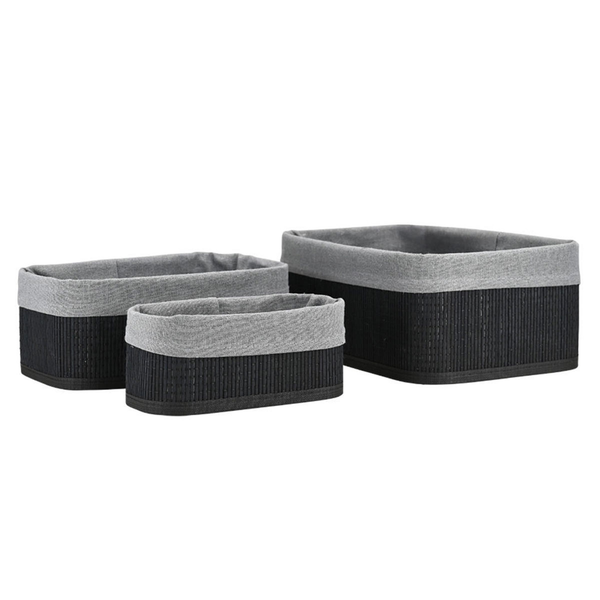 Καλάθια Αποθήκευσης (Σετ 3τμχ) Estia Bamboo Essentials 02-34603