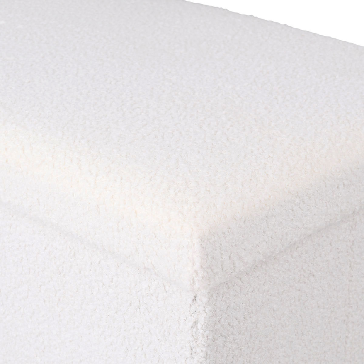 Ταμπουρέ με Αποθηκευτικό Χώρο (76X38X38) Estia Cube Teddy White 03-35938 Έπιπλα Σαλονιού Spitishop