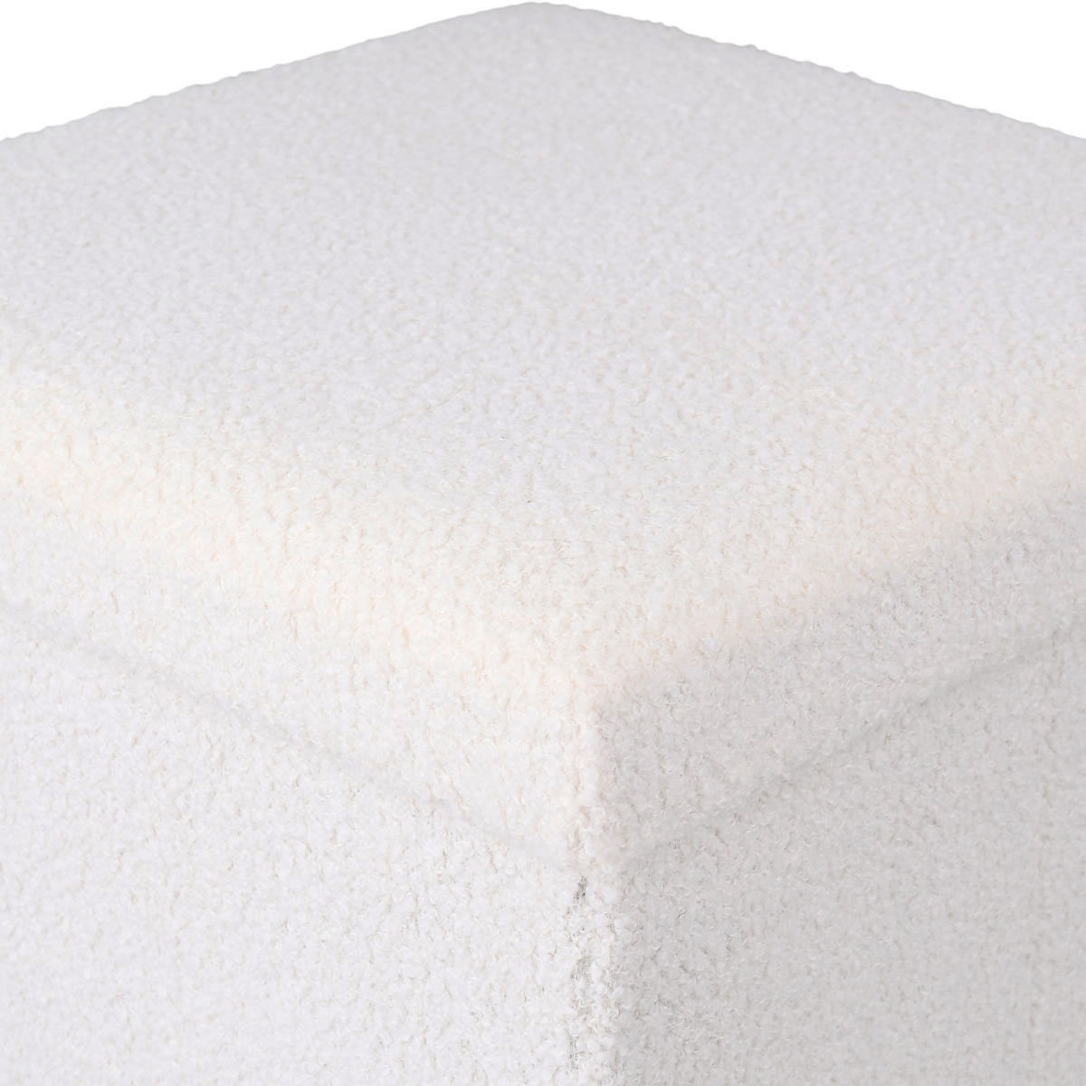 Σκαμπό με Αποθηκευτικό Χώρο (38X38X38) Estia Cube Teddy White 03-35921 Έπιπλα Spitishop