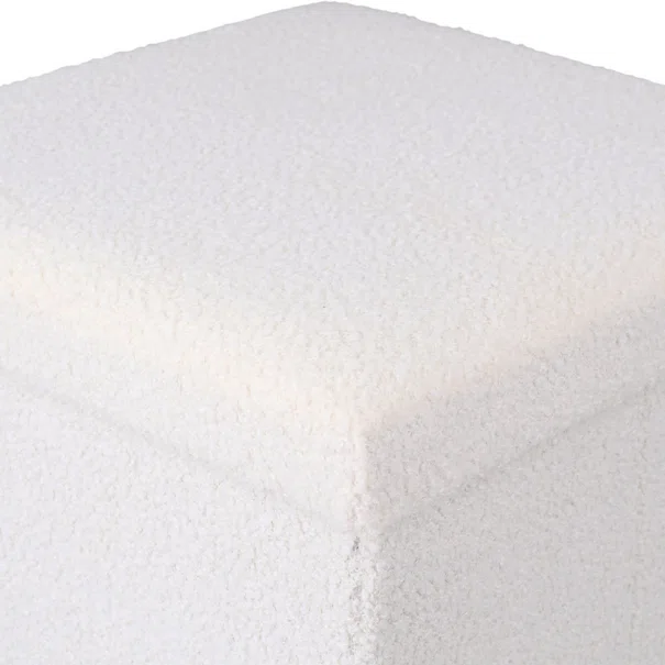 Σκαμπό Με Αποθηκευτικό Χώρο (38x38x38) Estia Cube Teddy White 03-35921