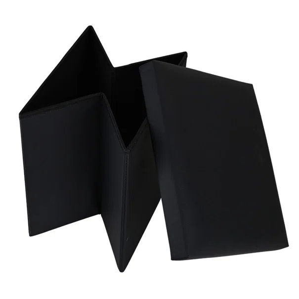Σκαμπό Με Αποθηκευτικό Χώρο (38x38x38) Estia Cube Leather Black 03-35891