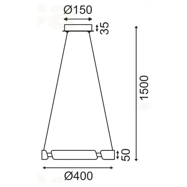 Φωτιστικό Οροφής LED Aca Themida ZM18LEDP40AB Brass