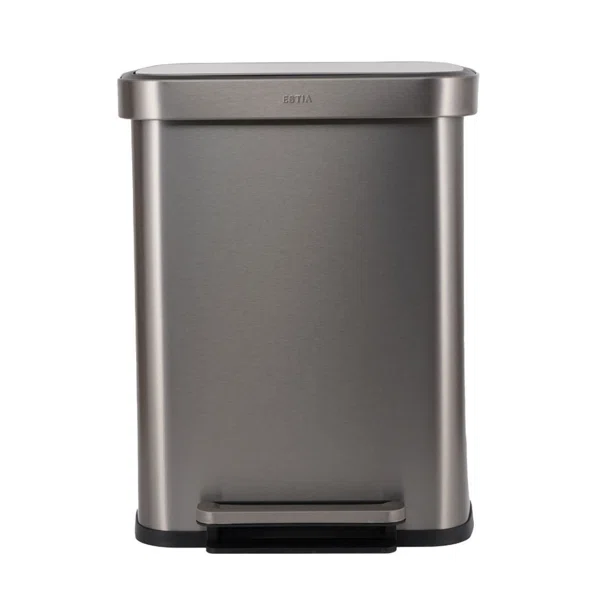 Κάδος Απορριμμάτων (37.5x45x57) Estia 50lt Flatop Inox 01-31954