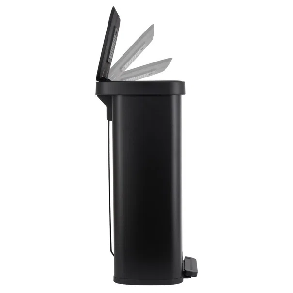 Κάδος Απορριμμάτων (37.5x45x74.5) Estia 70lt Flatop Black 01-31985