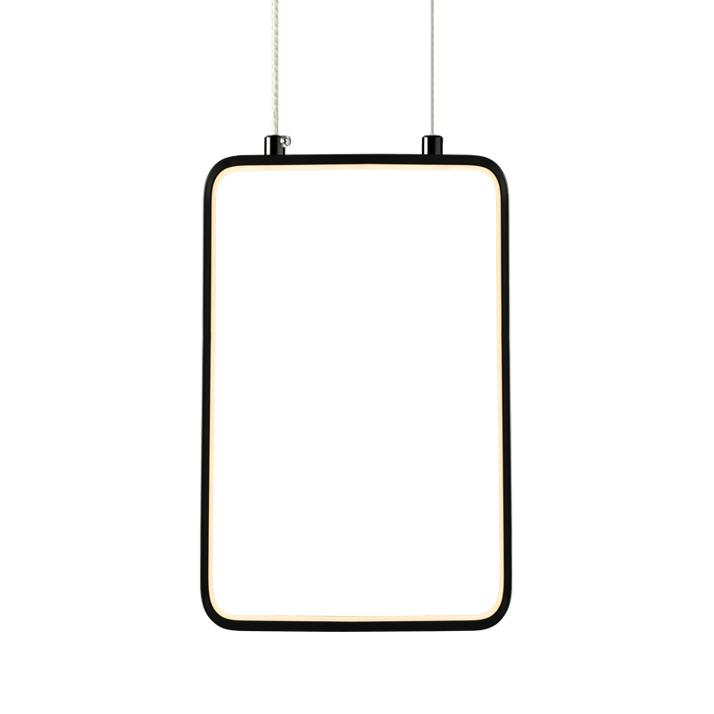 Φωτιστικό Οροφής Μονόφωτο LED Aca Symetria V30LEDP18BK Black