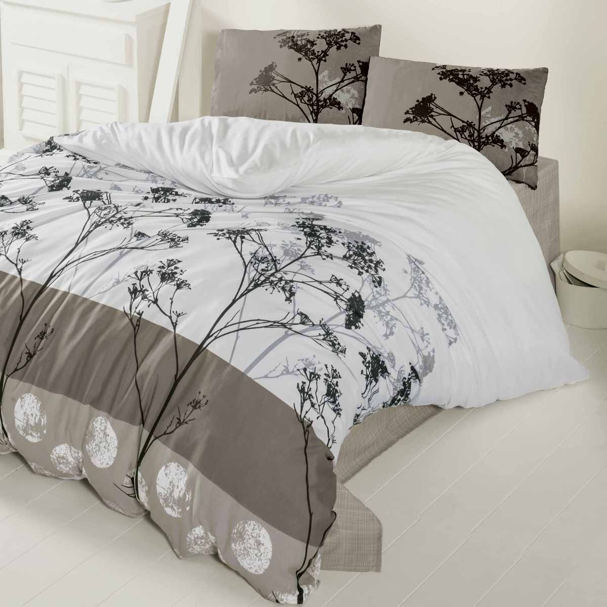 Σεντόνια Μονά (Σετ) Ravelia Polycotton Belezza Brown