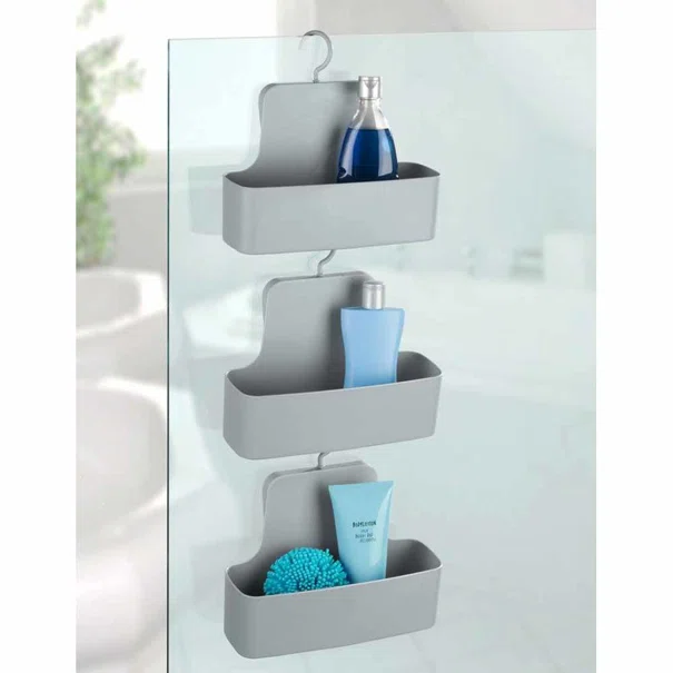 Κρεμαστό Καλάθι Αποθήκευσης (26x9x24) Wenko Barcelona Grey 23968100
