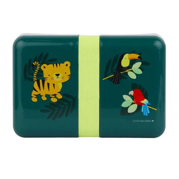 Φαγητοδοχείο 850ml (18x12x6) Α Little Lovely Company Jungle Tiger SBJTGR14