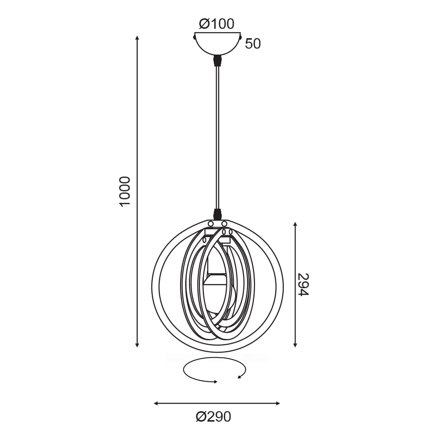 Φωτιστικό Οροφής Μονόφωτο Aca Triton Zm391P29Wll Camel Φωτιστικά Κρεμαστά Spitishop