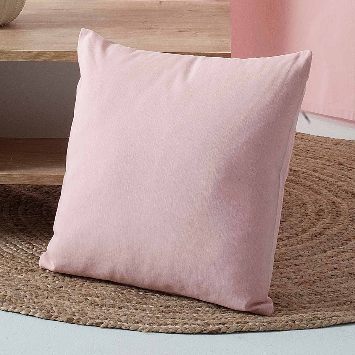 Διακοσμητική Μαξιλαροθήκη (45x45) Ravelia Loneta Fiume 302 Pink