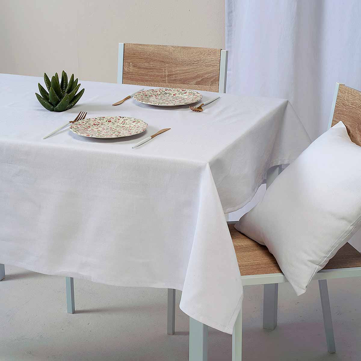Τραπεζομάντηλο (135x180) Ravelia Loneta Fiume 090 White
