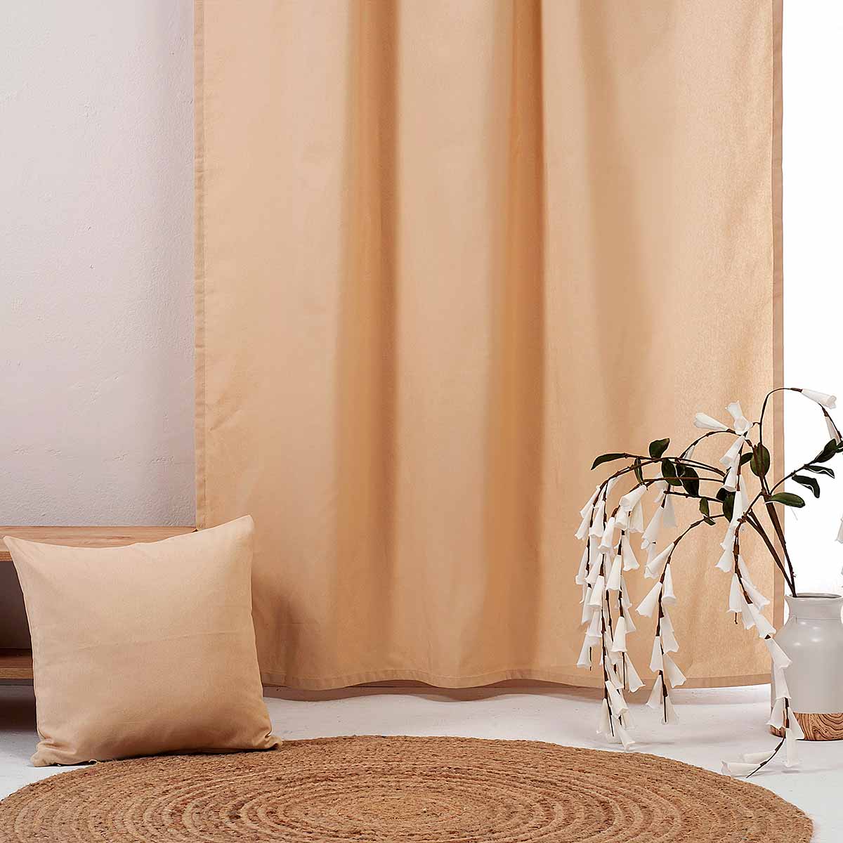 Διακοσμητική Μαξιλαροθήκη (45x45) Ravelia Loneta Fiume 106 Beige