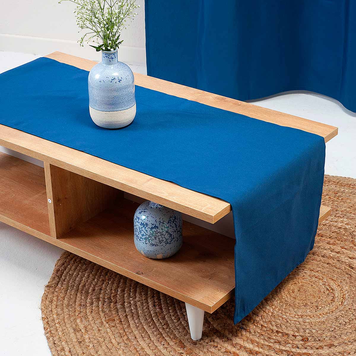 Τραβέρσα (40x160) Ravelia Loneta Fiume 608 Navy Blue
