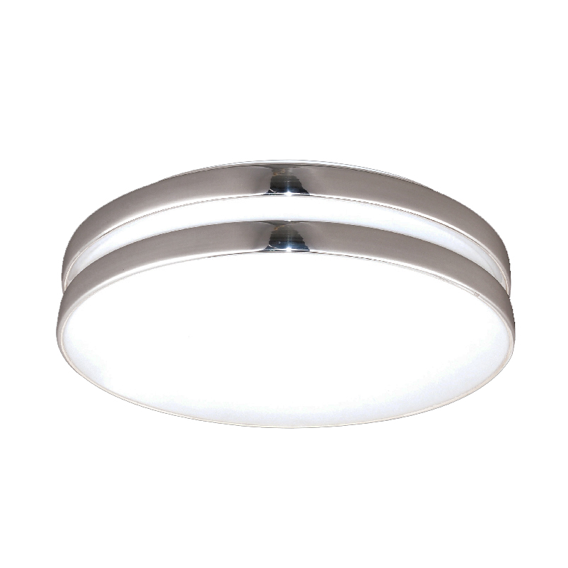 Φωτιστικό Πλαφονιέρα Aca Gozo V284913C40CH Silver/White