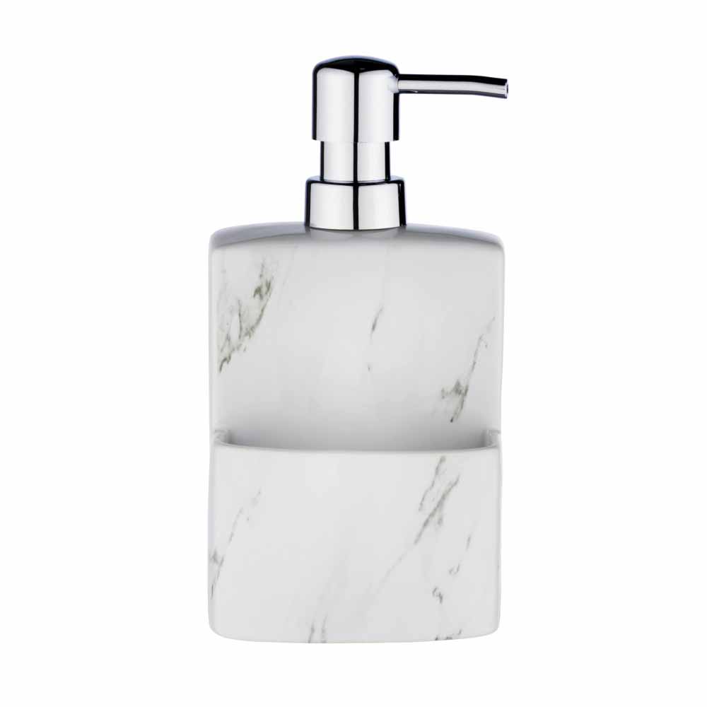 Δοχείο Υγρού Πιάτων + Θήκη Για Σφουγγάρι Wenko Festival Marble 54665100