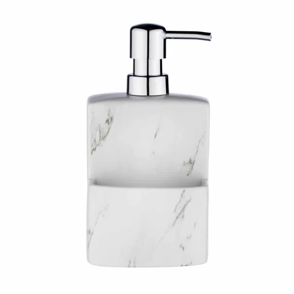 Δοχείο Υγρού Πιάτων + Θήκη Για Σφουγγάρι Wenko Festival Marble 54665100