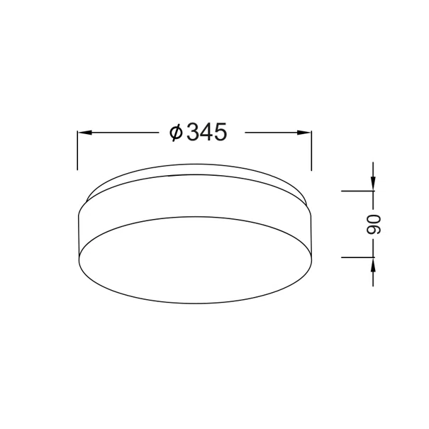 Φωτιστικό Πλαφονιέρα Aca Parfait V287071C34 White