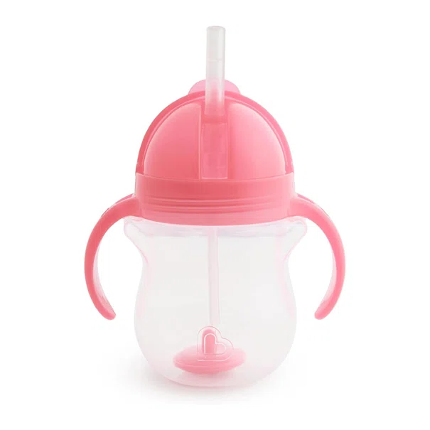 Ποτήρι Εκπαιδευτικό 207ml Με Καλαμάκι Munchkin Tip & Sip Pink