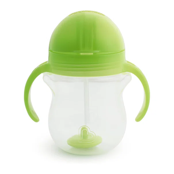Ποτήρι Εκπαιδευτικό 207ml Με Καλαμάκι Munchkin Tip & Sip Green