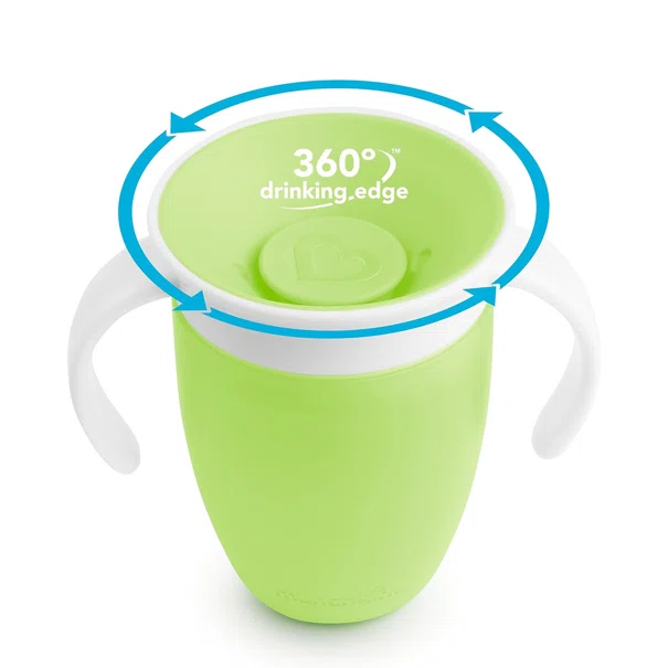 Ποτήρι Εκπαιδευτικό 207ml Munchkin Miracle 360 Green