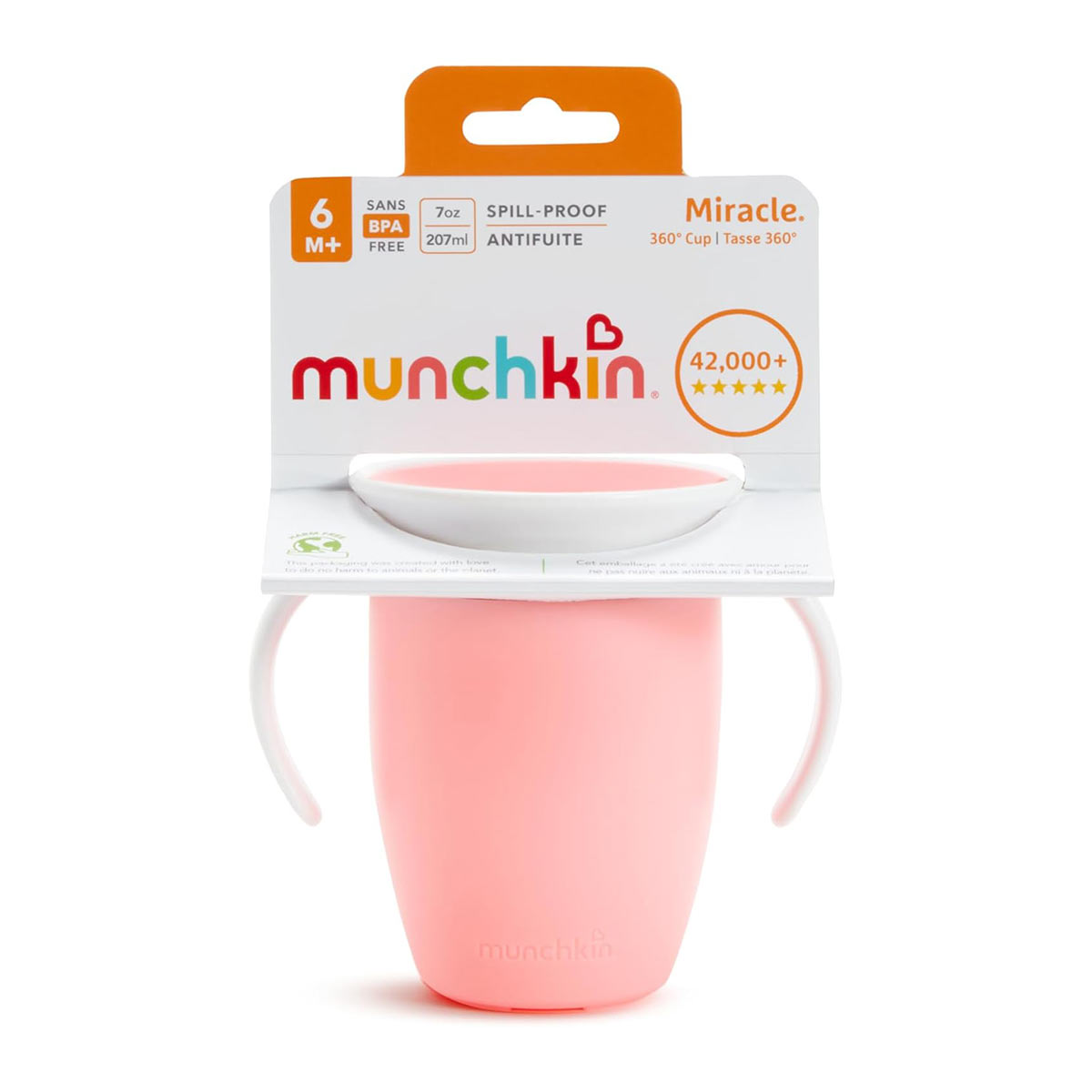 Ποτήρι Εκπαιδευτικό 207Ml Munchkin Miracle 360 Pink Παιδικά Είδη Φαγητού & Αξεσουάρ Σερβιρίσματος Εκπαίδευσης Spitishop