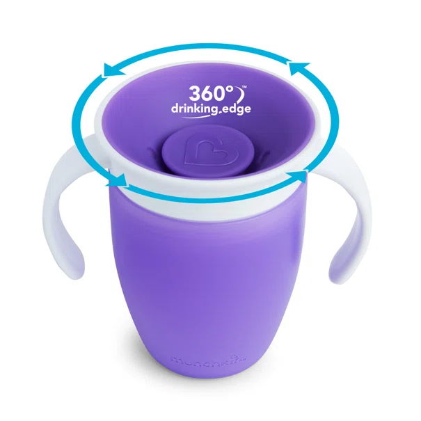 Ποτήρι Εκπαιδευτικό 207ml Munchkin Miracle 360 Purple