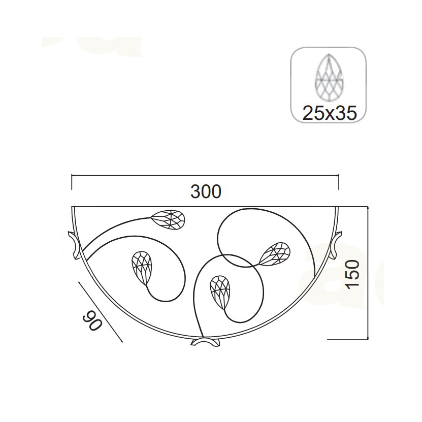 Απλίκα Τοίχου Aca Anya Ad998050 White Φωτιστικά Μοντέρνα Spitishop