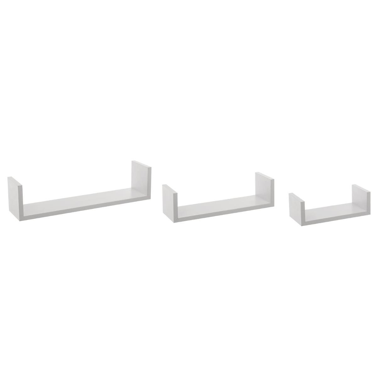 Ράφια Τοίχου (Σετ 3τμχ) F-V Edge White 138955B
