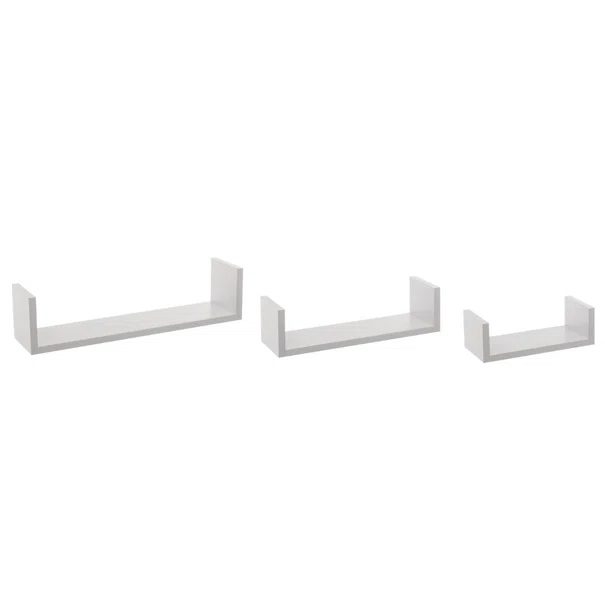 Ράφια Τοίχου (Σετ 3τμχ) F-V Edge White 138955B