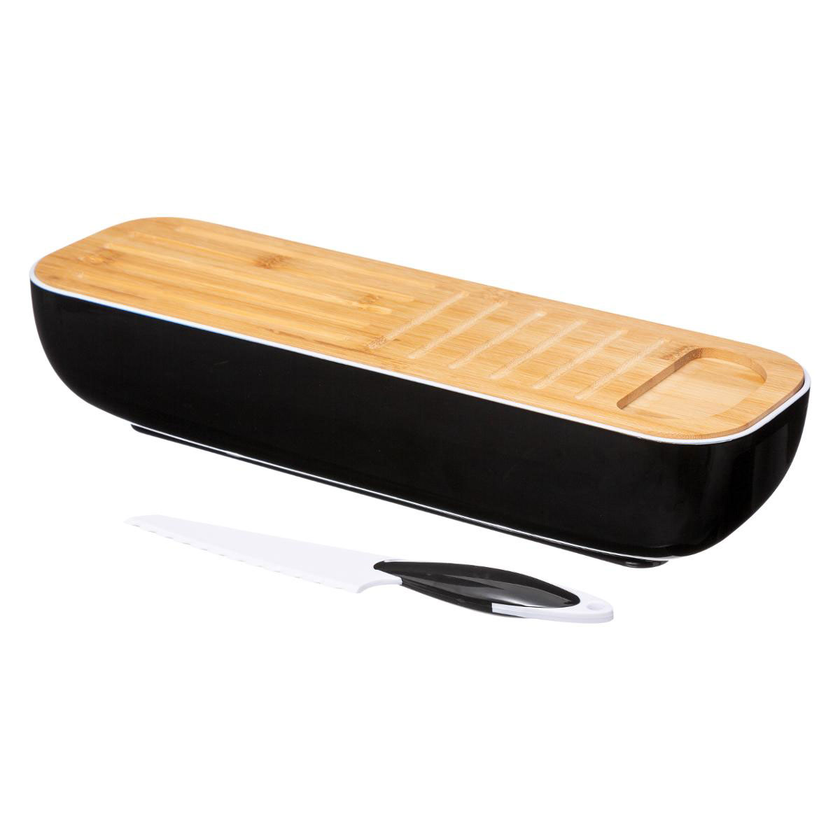 Ψωμιέρα & Μαχαίρι F-V Bread Board Black 167755
