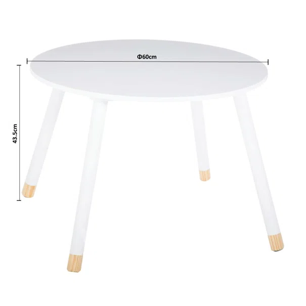 Παιδικό Τραπεζάκι (Φ60x43.5) A-S Sweet White 127152B