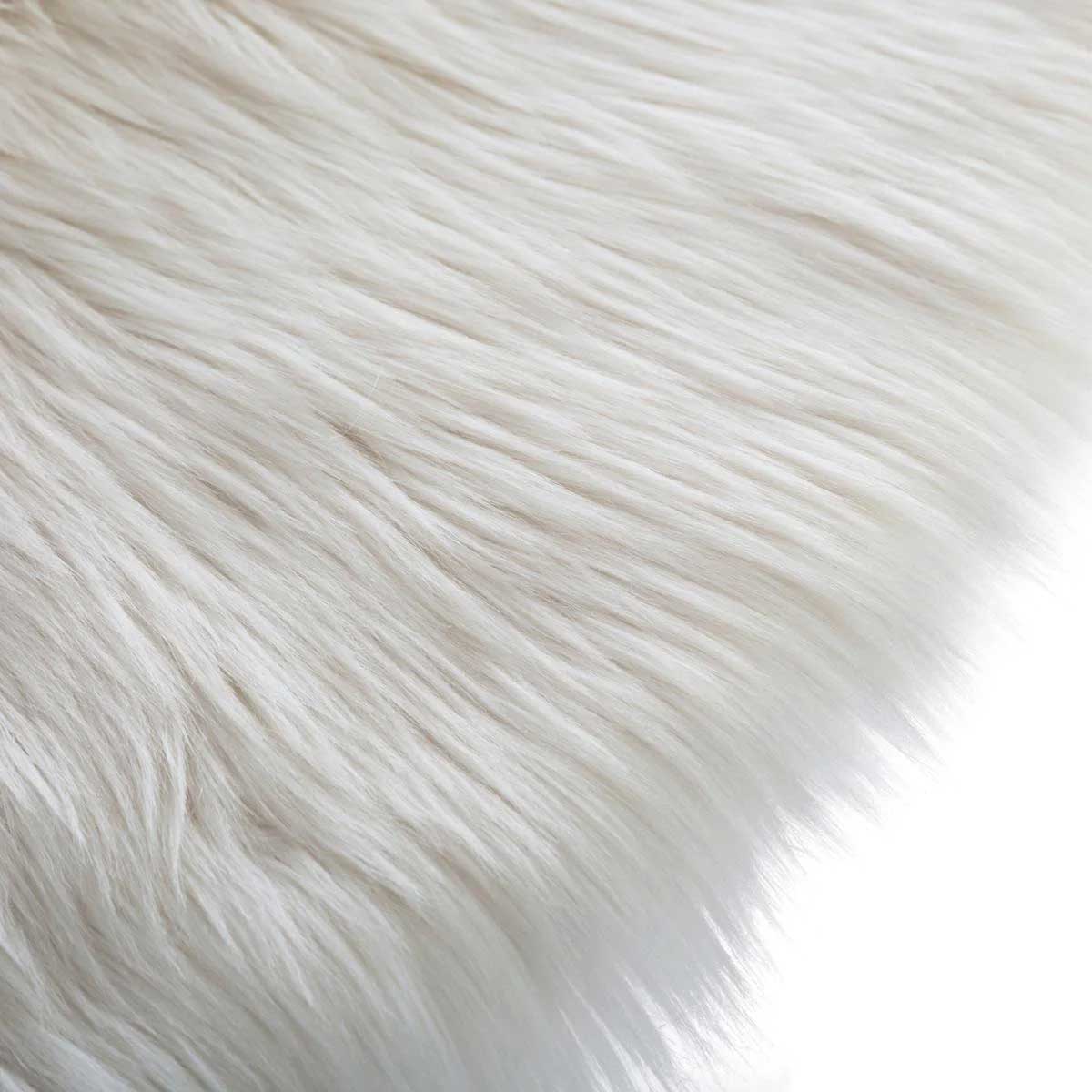 Στρογγυλό Πατάκι Γούνινο (Φ90) A-S Fur White 158519 Χαλιά Παιδικά για Κορίτσια Spitishop