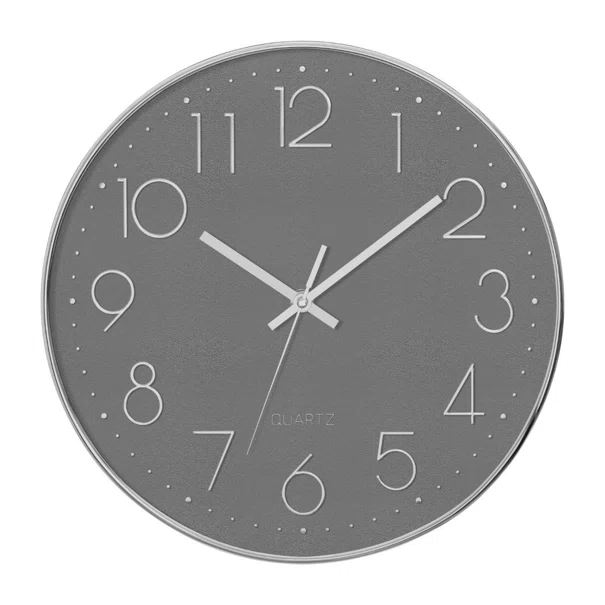 Ρολόι Τοίχου (Φ30) Αθόρυβο A-S Grey 167038B