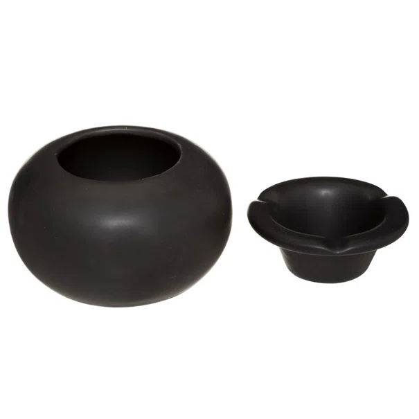 Σταχτοδοχείο A-S Round Black 173413